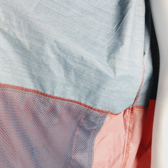 Columbia Men's Red Blue Heather Roan Mountain Trail Rain Jacket Size L - Picture 9 of 13